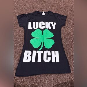 Womens Lucky Shamrock T Shirt Cute Saint Patricks Day Tee St Patty Outfit Sz S